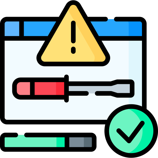 icon representing website maintenance in visible one