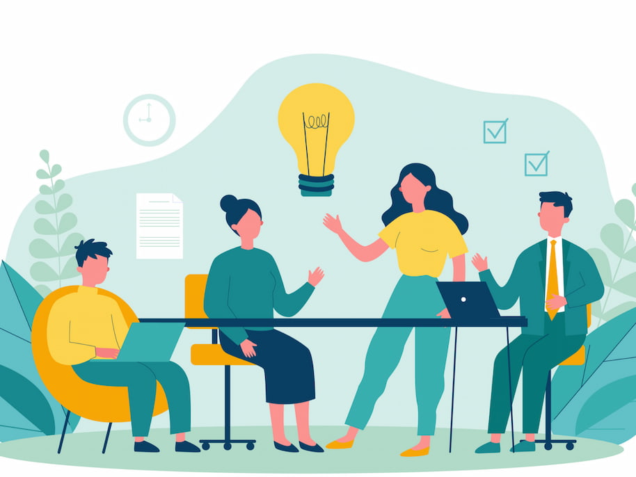 animation representing Communication process in Visible One02